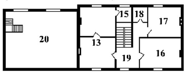 Plan du premier étage de notre gîte