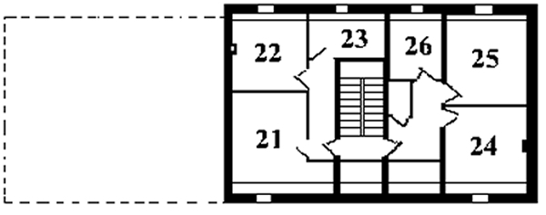 Plan du premier étage de notre gîte